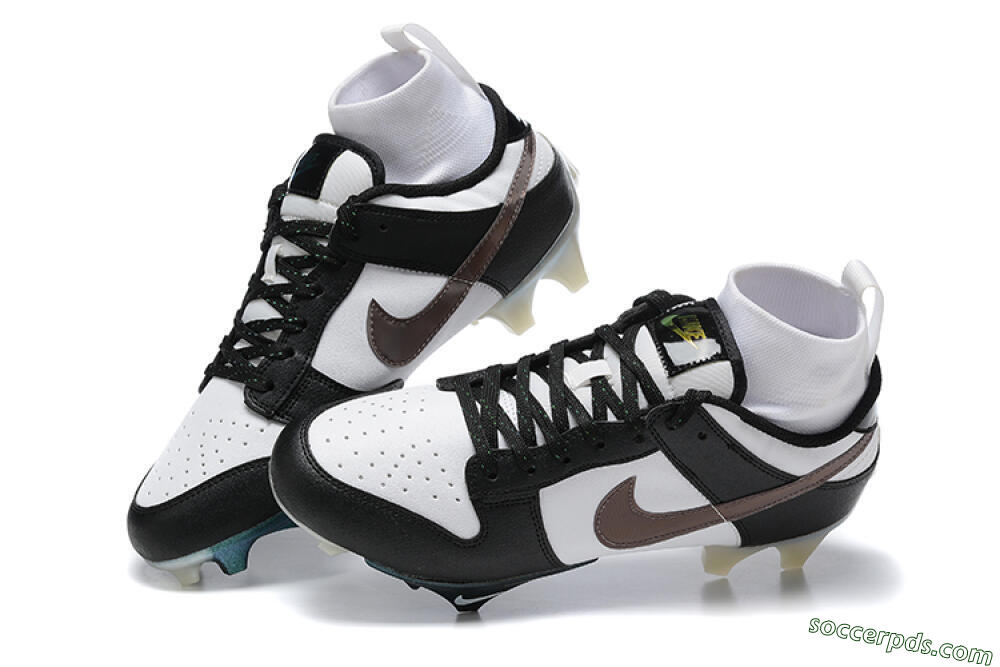 Nike Mercurial Vapor Ede Dunk Panda FG High-Tops Football Boots - White/Black/Brown 5