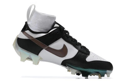 Nike Mercurial Vapor Ede Dunk Panda FG High-Tops Football Boots - White/Black/Brown