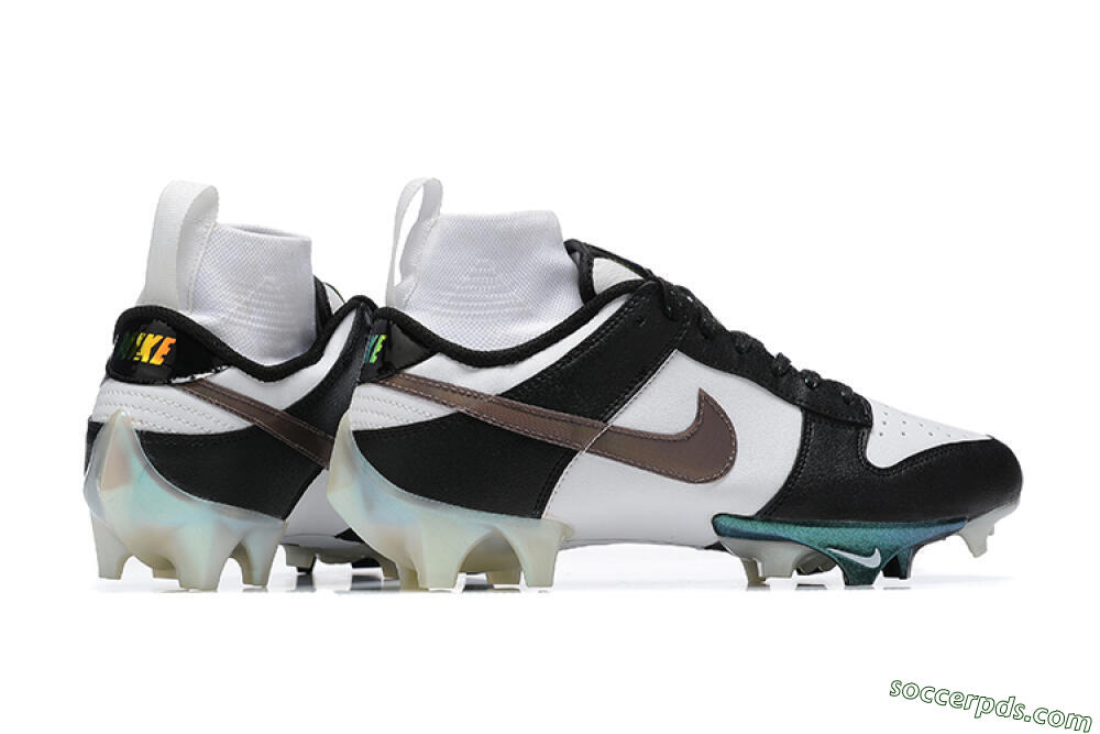 Nike Mercurial Vapor Ede Dunk Panda FG High-Tops Football Boots - White/Black/Brown 8