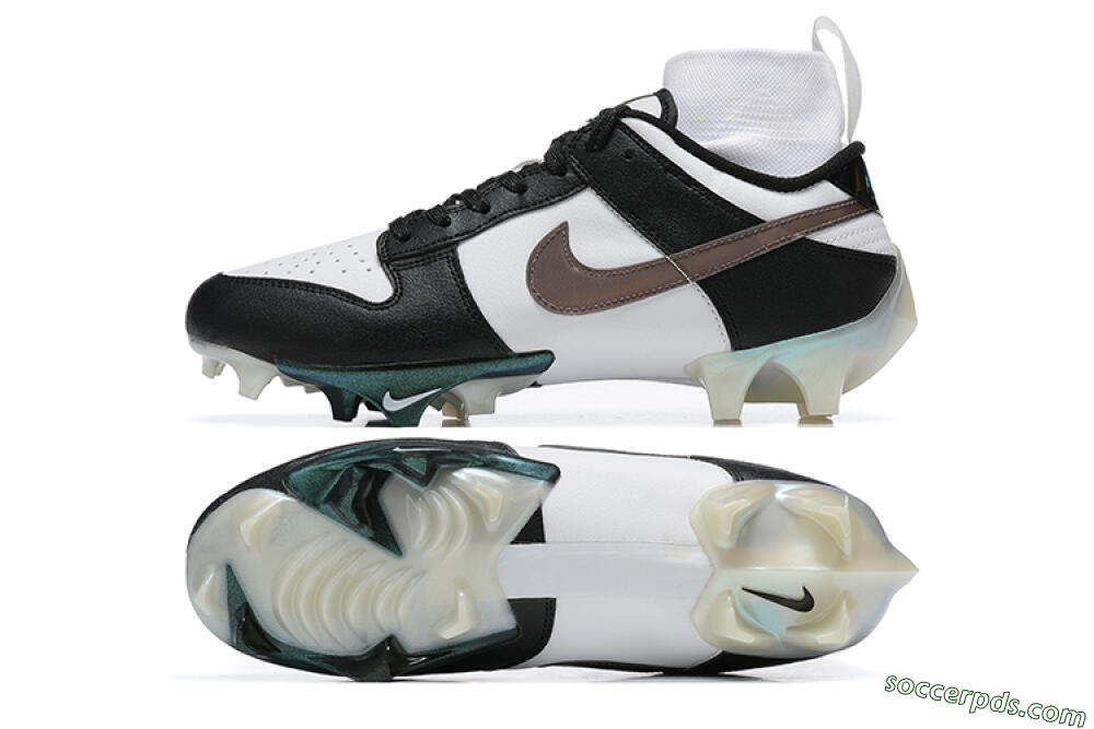 Nike Mercurial Vapor Ede Dunk Panda FG High-Tops Football Boots - White/Black/Brown 0
