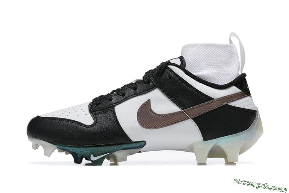 Nike Mercurial Vapor Ede Dunk Panda FG High-Tops Football Boots - White/Black/Brown 2