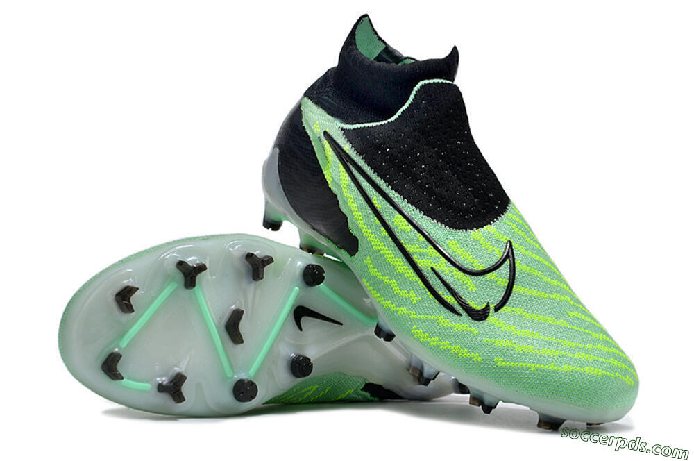 Nike Phantom GX Elite DF FG High-Tops Football Boots - Green/Black/White 3