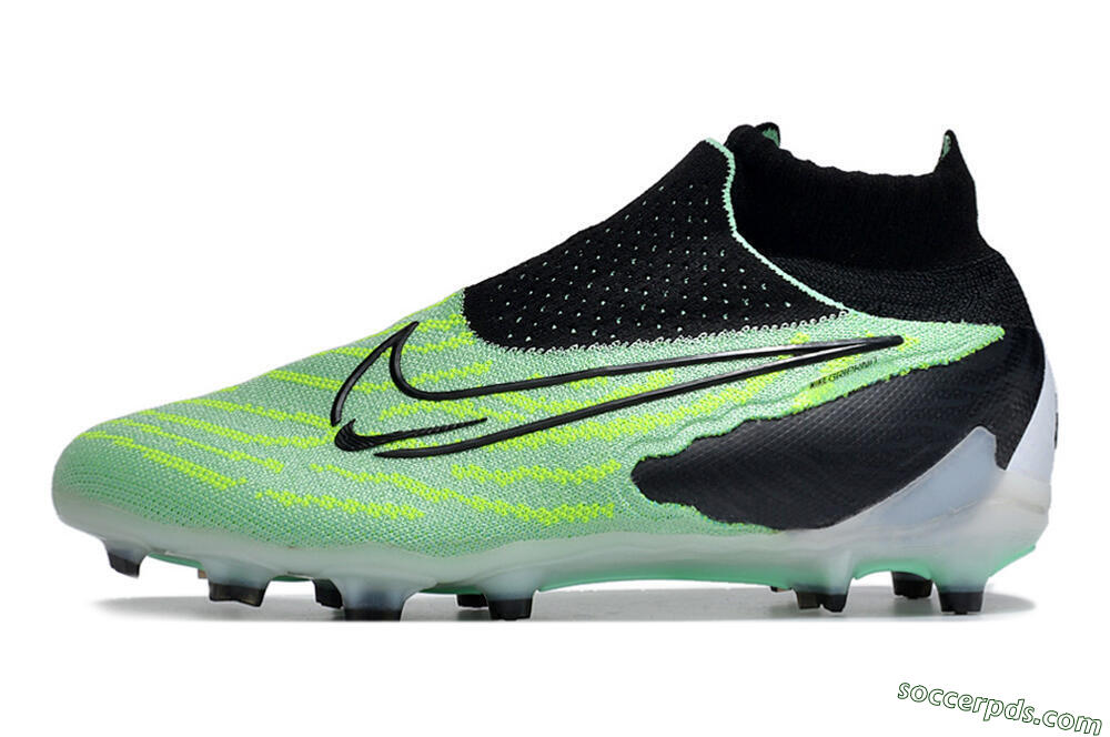 Nike Phantom GX Elite DF FG High-Tops Football Boots - Green/Black/White 2