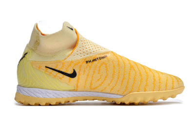 Nike Phantom GX Elite DF Link TF High-Tops Football Shoes - Yellow/Black/Brown