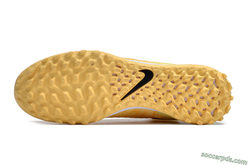 Nike Phantom GX Elite DF Link TF High-Tops Football Shoes - Yellow/Black/Brown 7