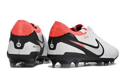 Nike Tiempo Legend 10 Elite FG Low-Tops Football Boots - White/Black/Red