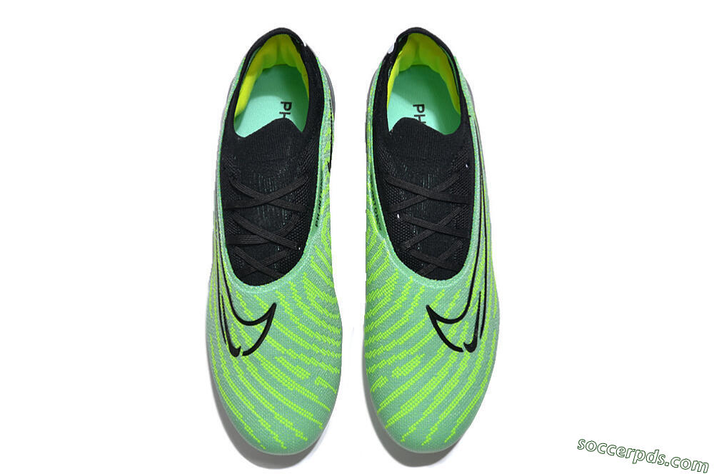 Nike Phantom GX Elite FG Low-Tops Football Boots - Green/Black 4