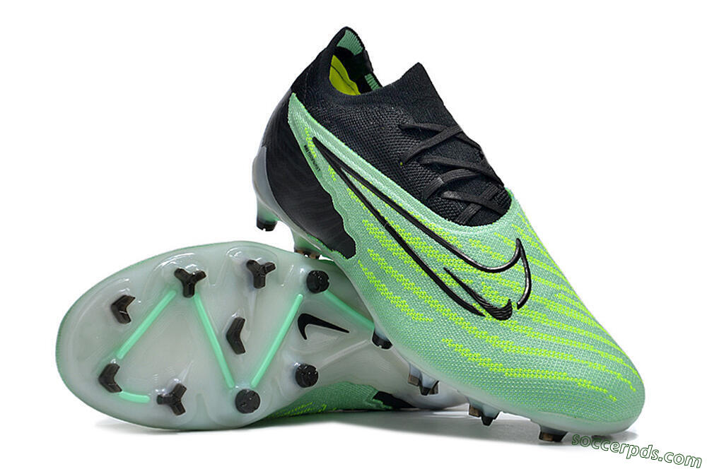 Nike Phantom GX Elite FG Low-Tops Football Boots - Green/Black 3