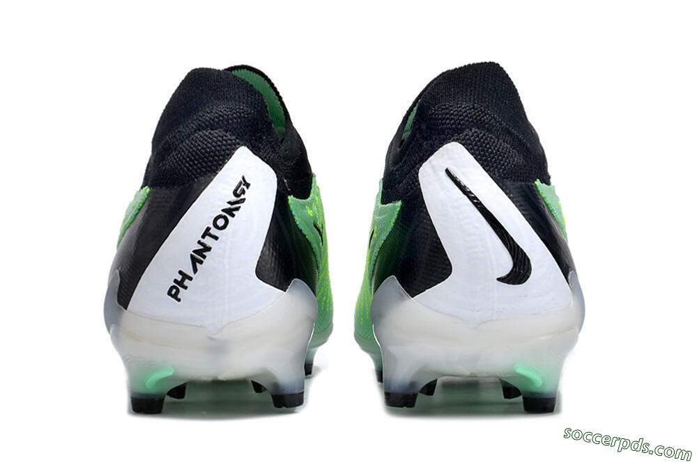 Nike Phantom GX Elite FG Low-Tops Football Boots - Green/Black 5