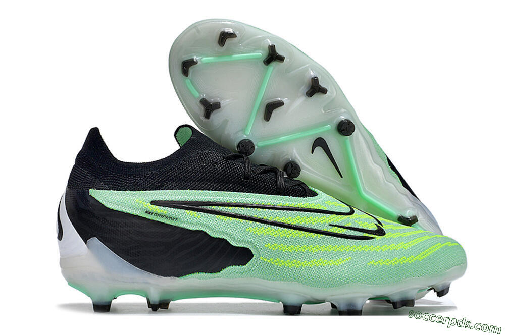 Nike Phantom GX Elite FG Low-Tops Football Boots - Green/Black 1