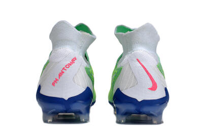 Nike Phantom GX DF Elite FG High-Tops Football Boots - Green/White/Blue