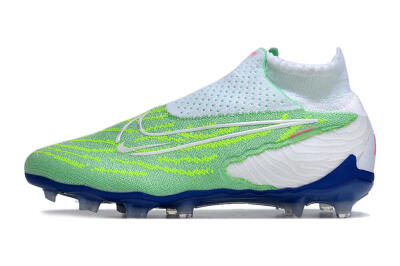 Nike Phantom GX DF Elite FG High-Tops Football Boots - Green/White/Blue