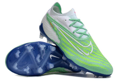 Nike Phantom GX Elite FG Low-Tops Football Boots - Green/White/Blue