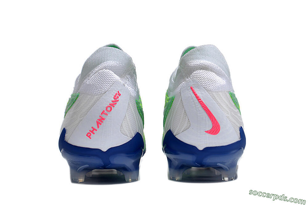 Nike Phantom GX Elite FG Low-Tops Football Boots - Green/White/Blue 5