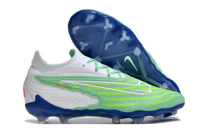 Nike Phantom GX Elite FG Low-Tops Football Boots - Green/White/Blue