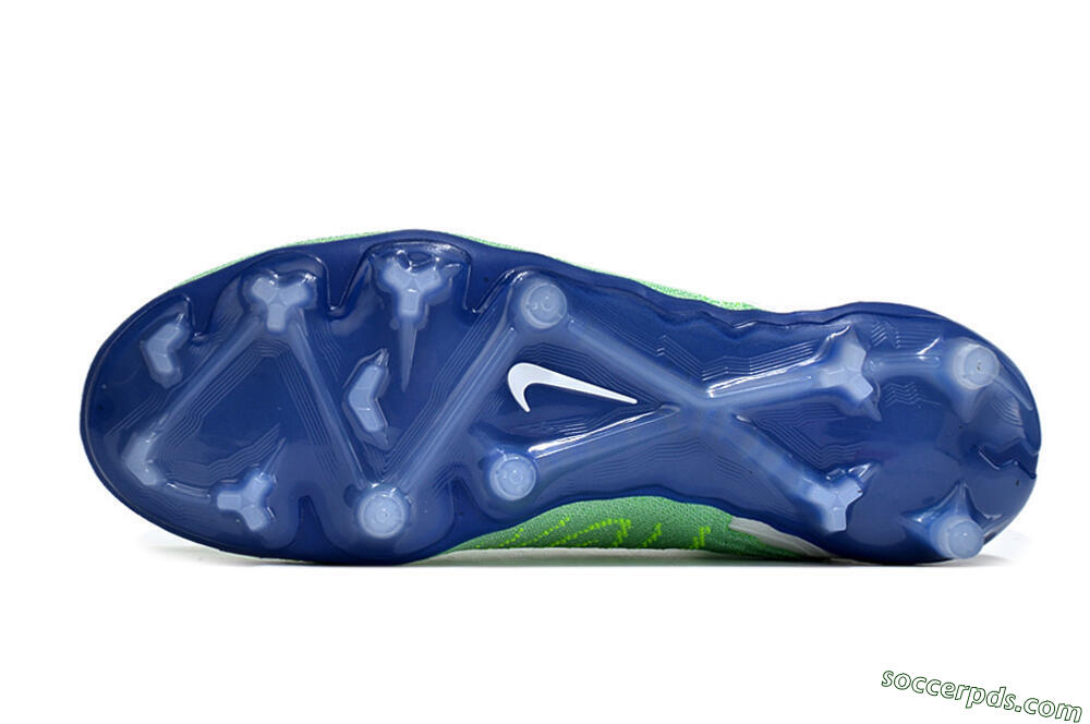 Nike Phantom GX Elite FG Low-Tops Football Boots - Green/White/Blue 6