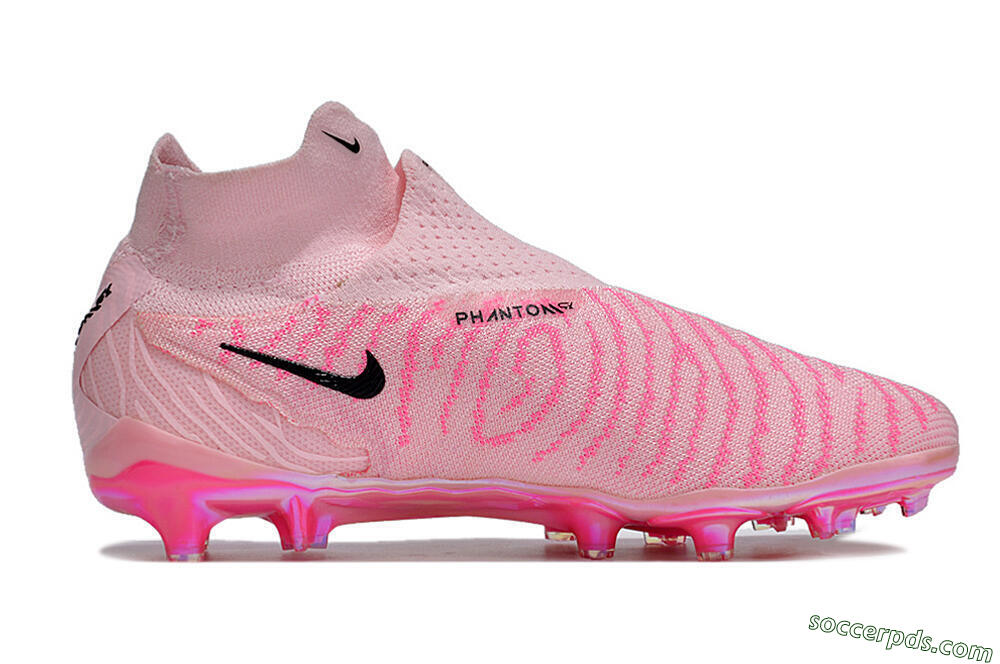 Nike Phantom GX Elite FG High-Tops Football Boots - Pink/Black/Gold 7