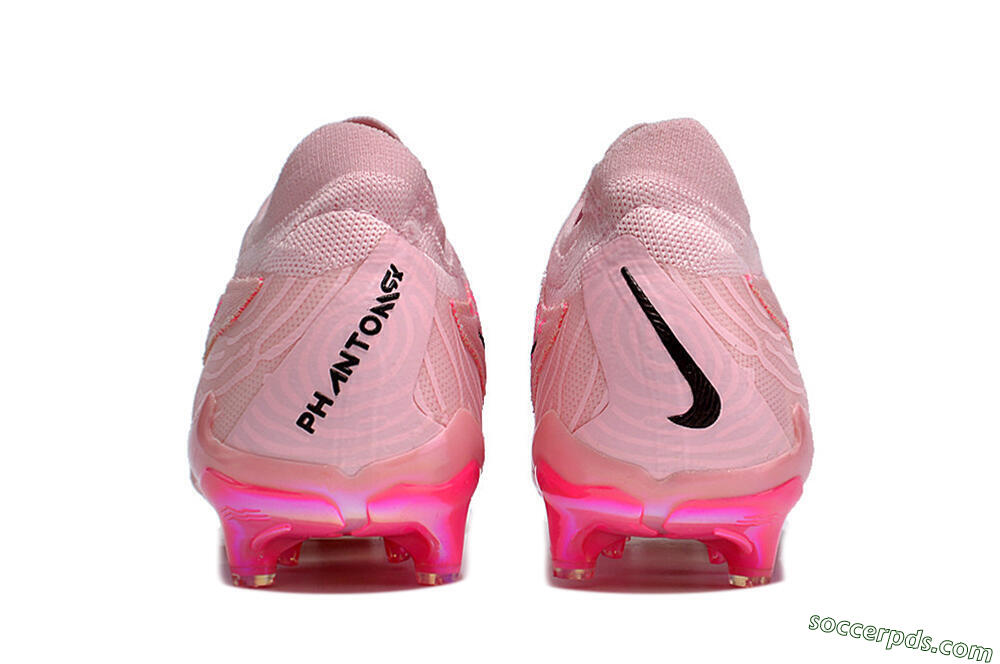 Nike Phantom GX Elite FG Low-Tops Football Boots - Pink/Black/Gold 5