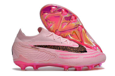 Nike Phantom GX Elite FG Low-Tops Football Boots - Pink/Black/Gold