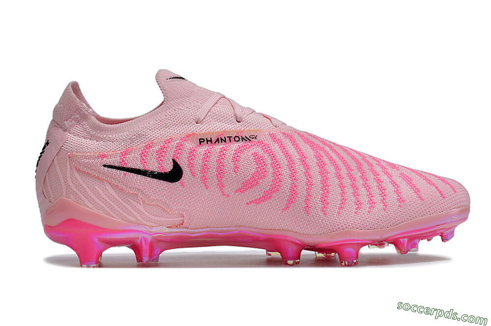Nike Phantom GX Elite FG Low-Tops Football Boots - Pink/Black/Gold 7