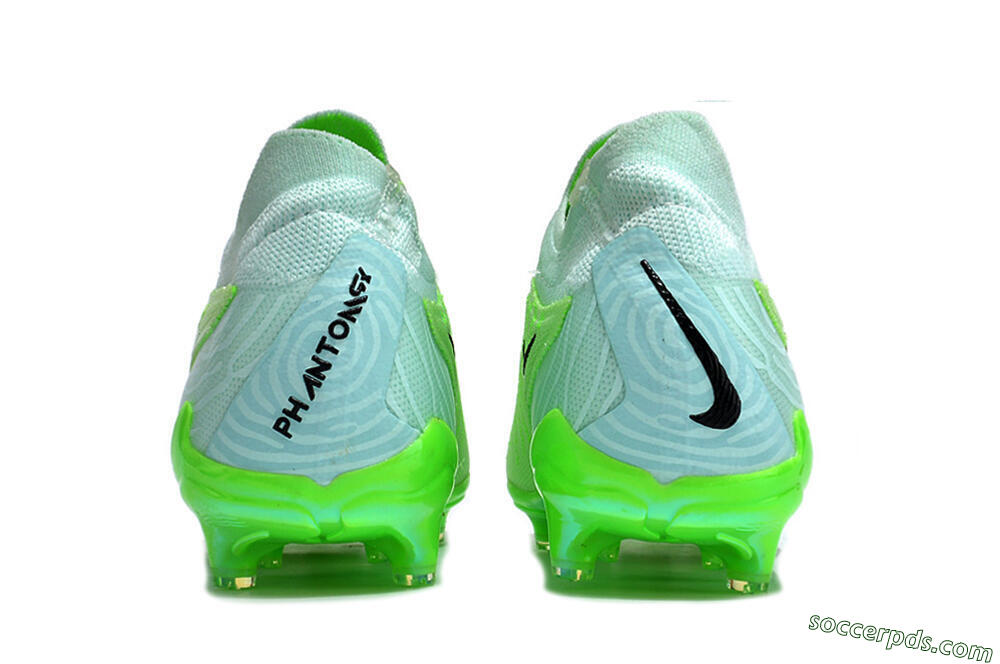 Nike Phantom GX Elite FG Low-Tops Football Boots - Green/Black/Gold 5