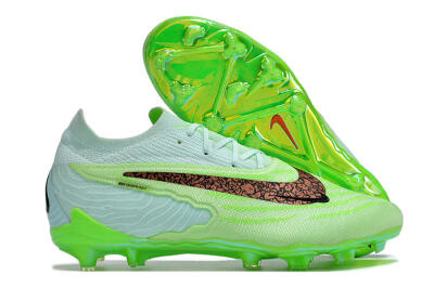 Nike Phantom GX Elite FG Low-Tops Football Boots - Green/Black/Gold