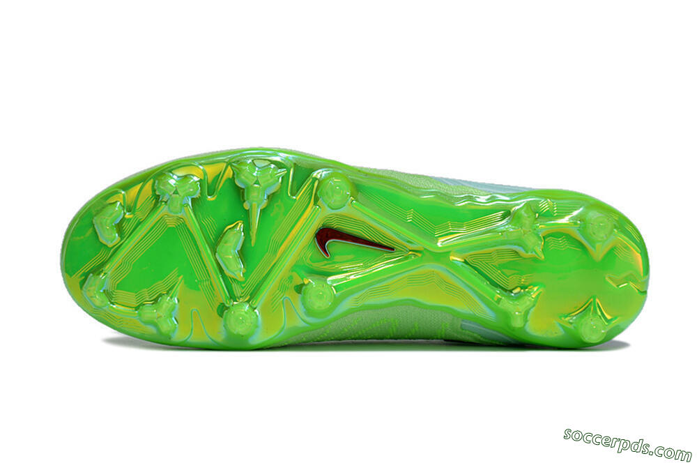 Nike Phantom GX Elite FG Low-Tops Football Boots - Green/Black/Gold 6