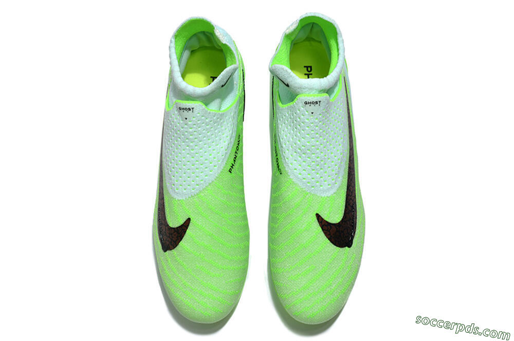Nike Phantom GX DF Elite FG High-Tops Football Boots - Green/Black/Brown 4