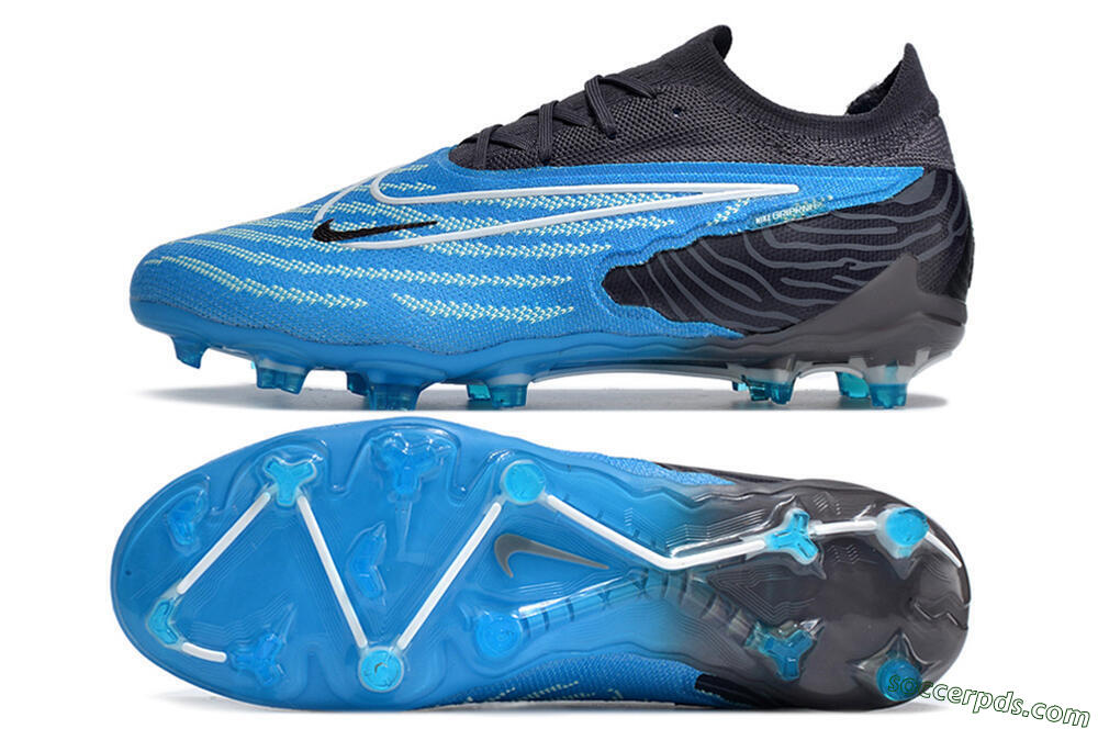 Nike Phantom GX Elite FG Low-Tops Football Boots - Blue/White/Black 0
