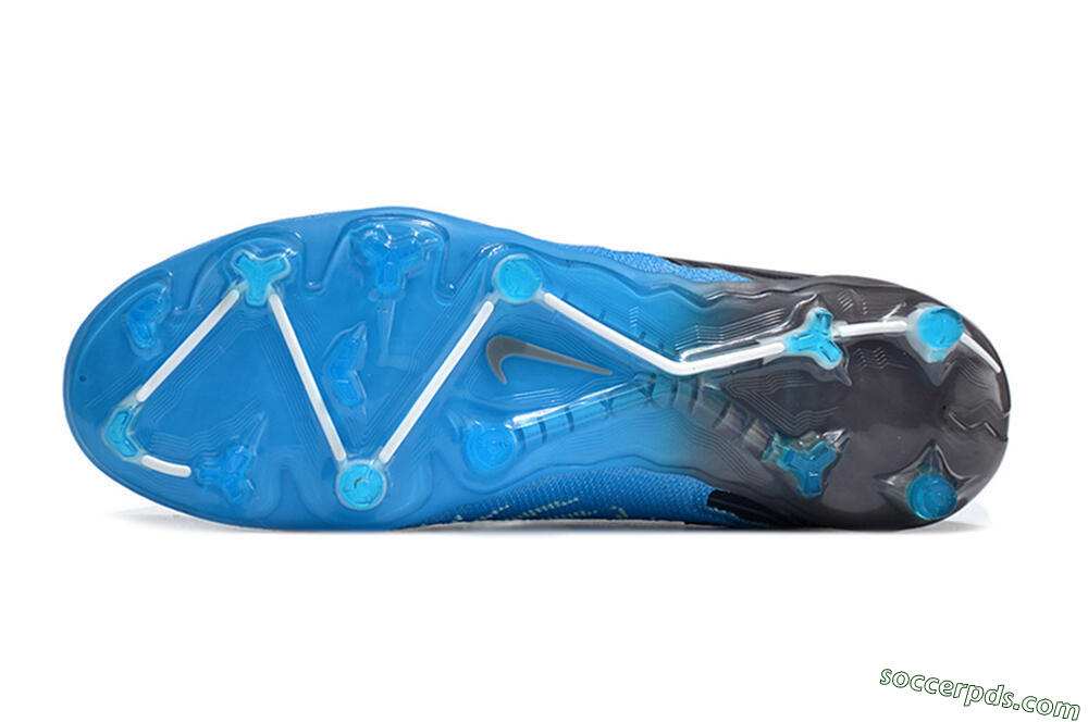 Nike Phantom GX Elite FG Low-Tops Football Boots - Blue/White/Black 6