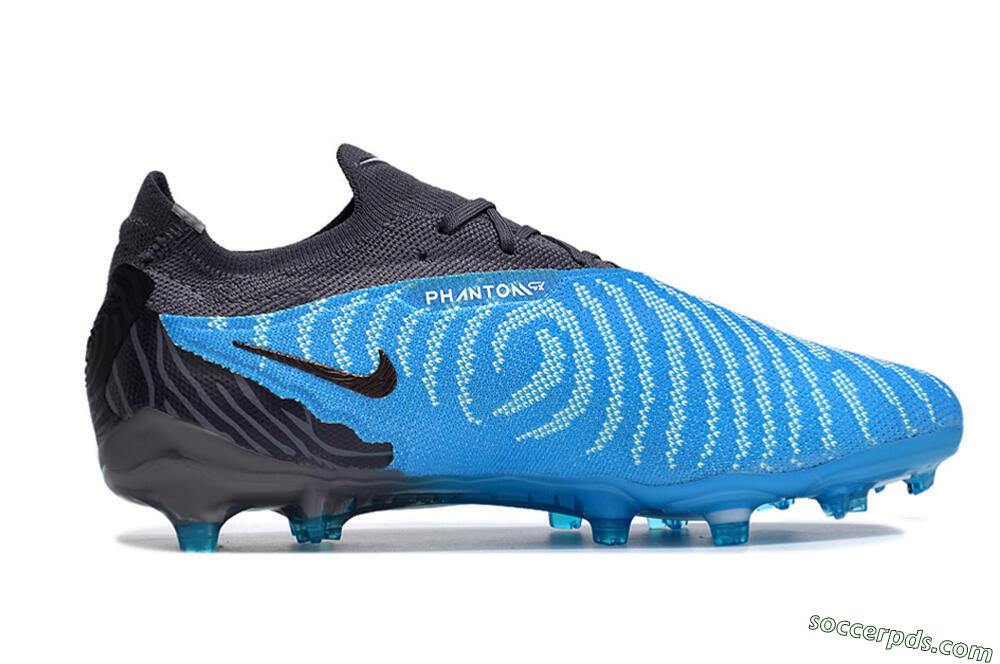 Nike Phantom GX Elite FG Low-Tops Football Boots - Blue/White/Black 7