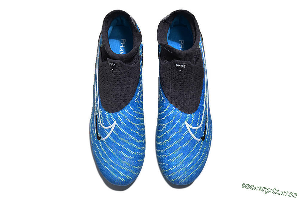 Nike Phantom GX DF Elite FG High-Tops Football Boots - Blue/White/Black 4