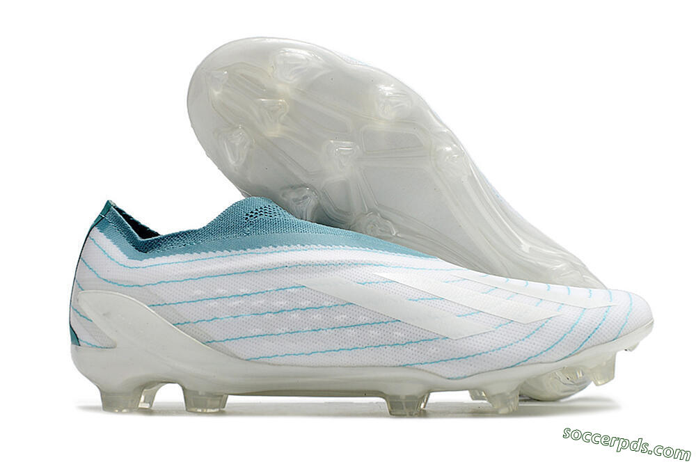 Adidas X Speedportal+ FG Low-Tops Football Boots - White/Blue 1