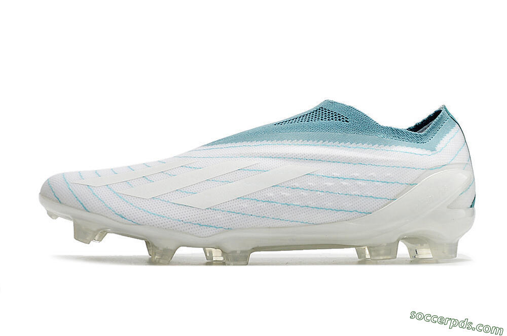 Adidas X Speedportal+ FG Low-Tops Football Boots - White/Blue 2