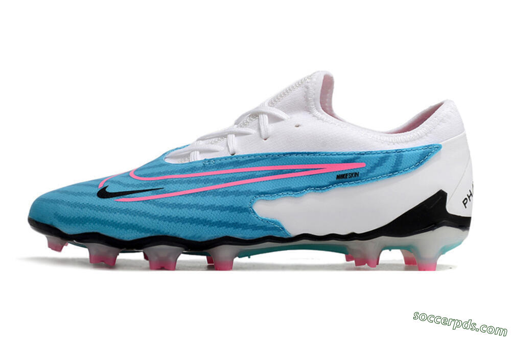 Nike Phantom GX Academy FG Low-Tops Football Boots - Blue/White/Pink 2