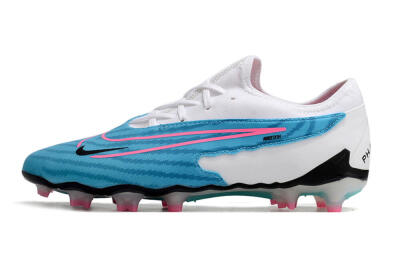 Nike Phantom GX Academy FG Low-Tops Football Boots - Blue/White/Pink