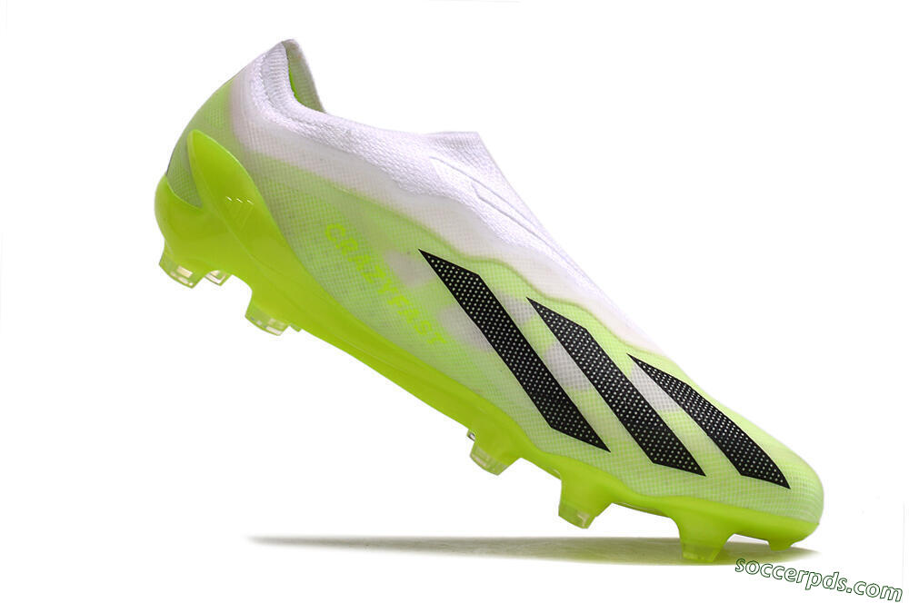 Adidas X Crazyfast.1 LL FG Low-Tops Football Boots - Green/Black/White 4