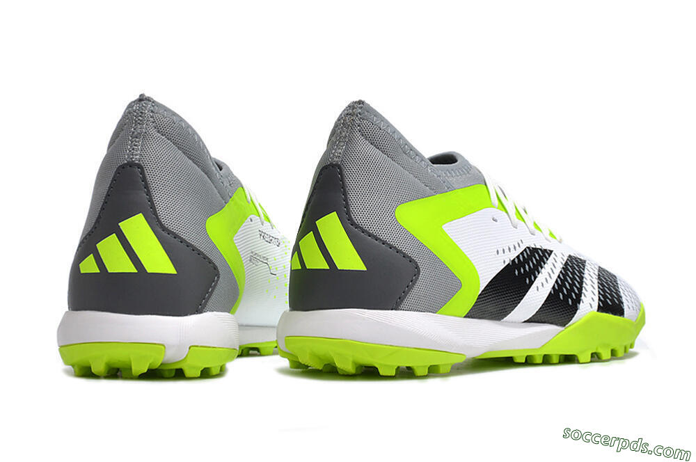 Adidas Predator Accuracy.3 TF High-Tops Football Shoes - White/Black/Green/Grey 6