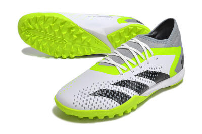 Adidas Predator Accuracy.3 TF High-Tops Football Shoes - White/Black/Green/Grey