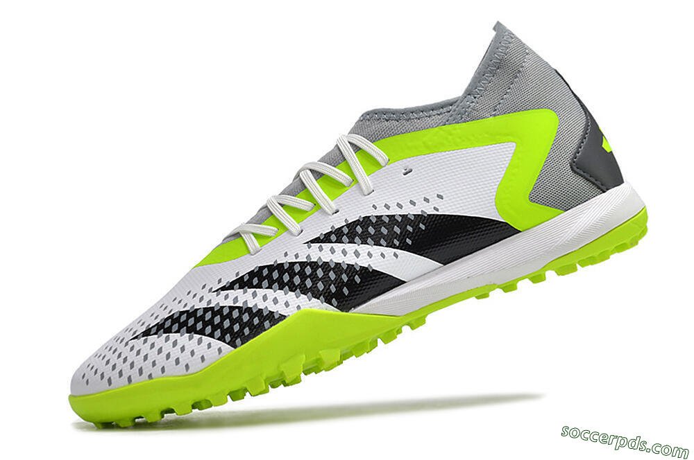 Adidas Predator Accuracy.3 TF High-Tops Football Shoes - White/Black/Green/Grey 5