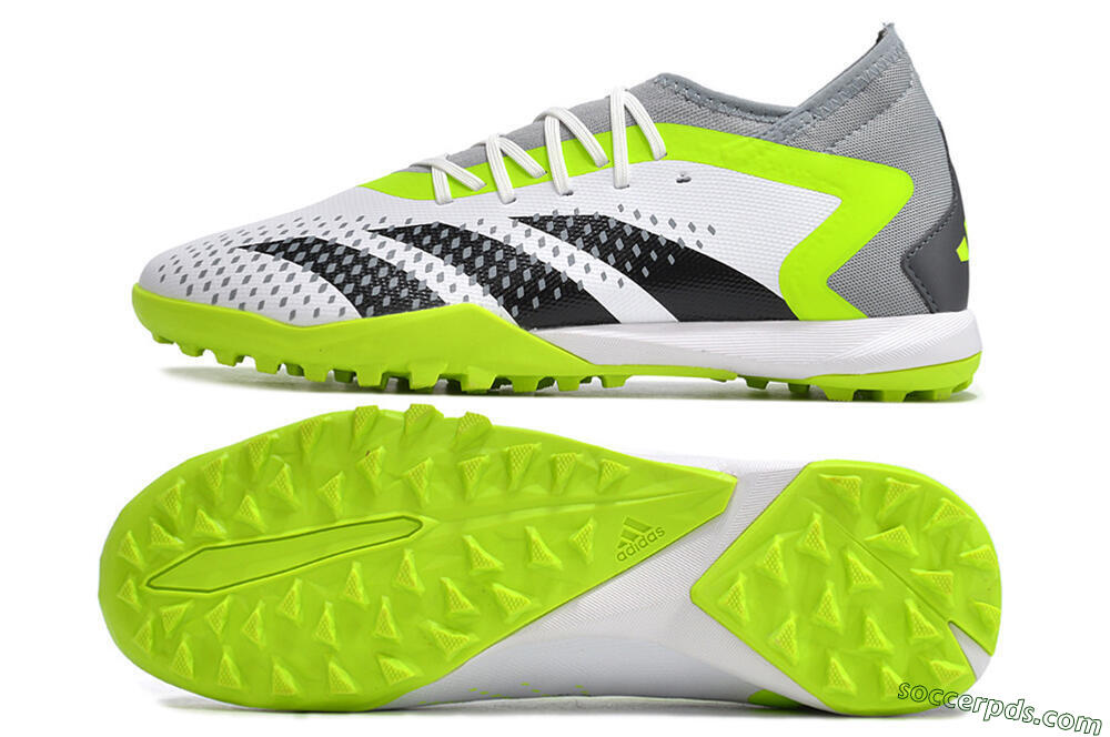 Adidas Predator Accuracy.3 TF High-Tops Football Shoes - White/Black/Green/Grey 0