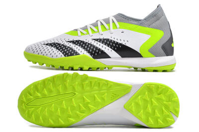 Adidas Predator Accuracy.3 TF High-Tops Football Shoes - White/Black/Green/Grey