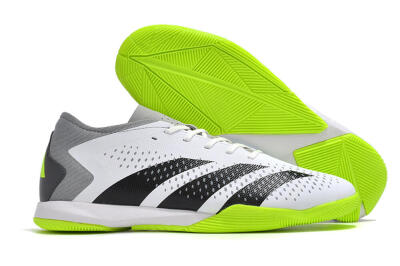 Adidas Predator Accuracy.3 IC Low-Tops Football Shoes - White/Black/Green/Grey
