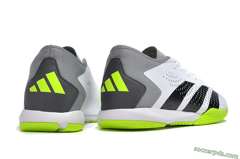 Adidas Predator Accuracy.3 IC Low-Tops Football Shoes - White/Black/Green/Grey 6
