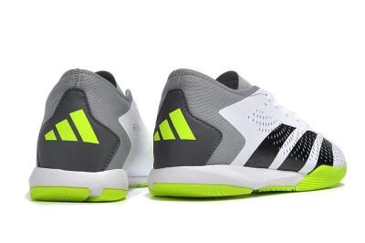 Adidas Predator Accuracy.3 IC Low-Tops Football Shoes - White/Black/Green/Grey