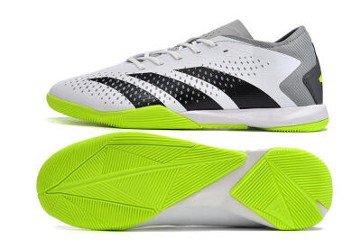 Adidas Predator Accuracy.3 IC Low-Tops Football Shoes - White/Black/Green/Grey