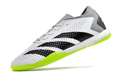 Adidas Predator Accuracy.3 IC Low-Tops Football Shoes - White/Black/Green/Grey