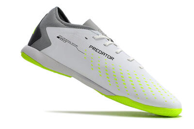 Adidas Predator Accuracy.3 IC Low-Tops Football Shoes - White/Black/Green/Grey