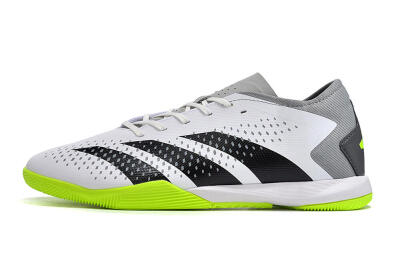 Adidas Predator Accuracy.3 IC Low-Tops Football Shoes - White/Black/Green/Grey