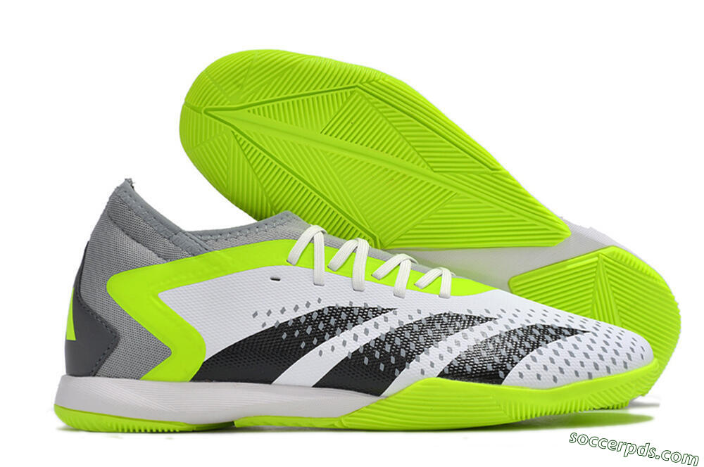 Adidas Predator Accuracy.1 IC High-Tops Football Shoes - White/Black/Green/Grey 1